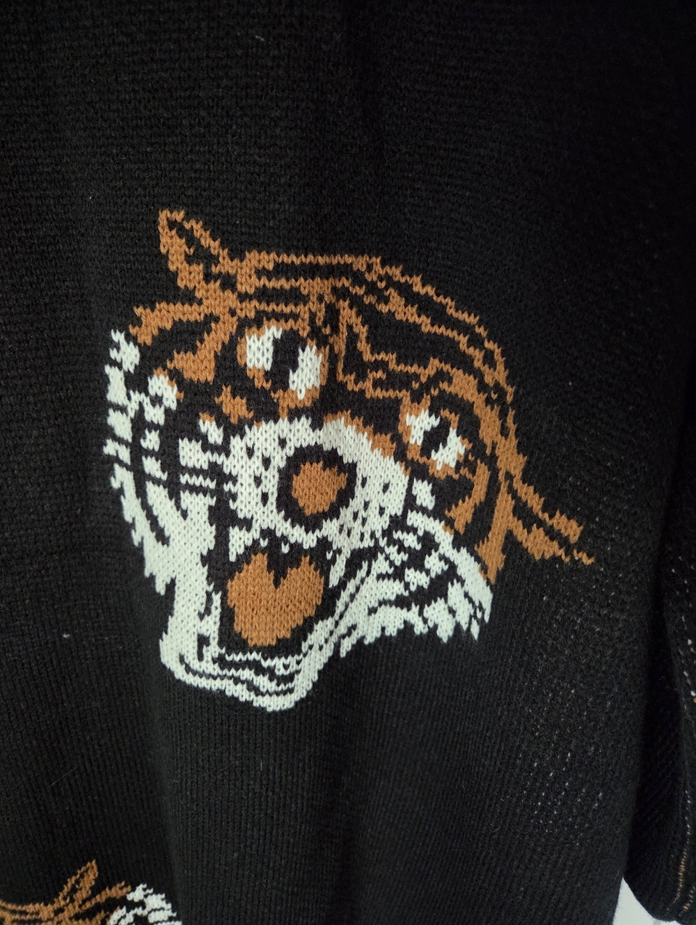 NWT Dressed In Lala Black Knit Tiger Sweater Knit Dress - Picture 3 of 4